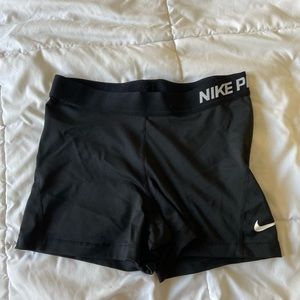 Black Nike Pro Spandex Shorts